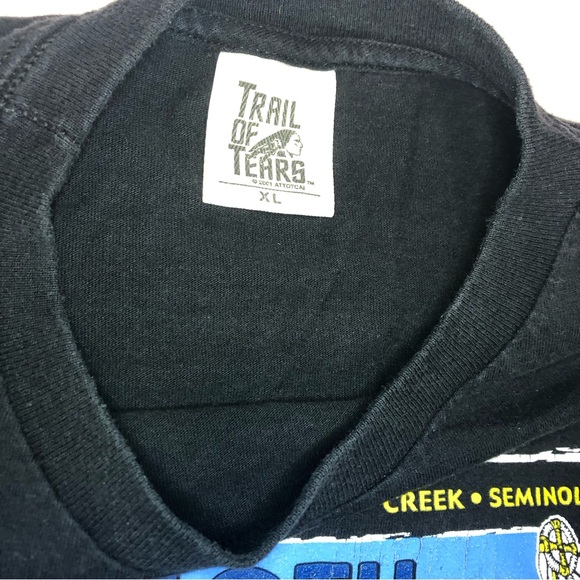 Vintage 2003 Trail of Tears Motorcycle Ride t-Shirt XL - Picture 3 of 4